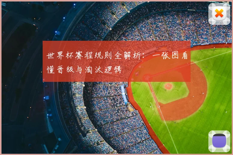 世界杯赛程规则全解析：一张图看懂晋级与淘汰逻辑