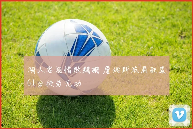 湖人客场惜败鹈鹕 詹姆斯浓眉狂轰61分徒劳无功